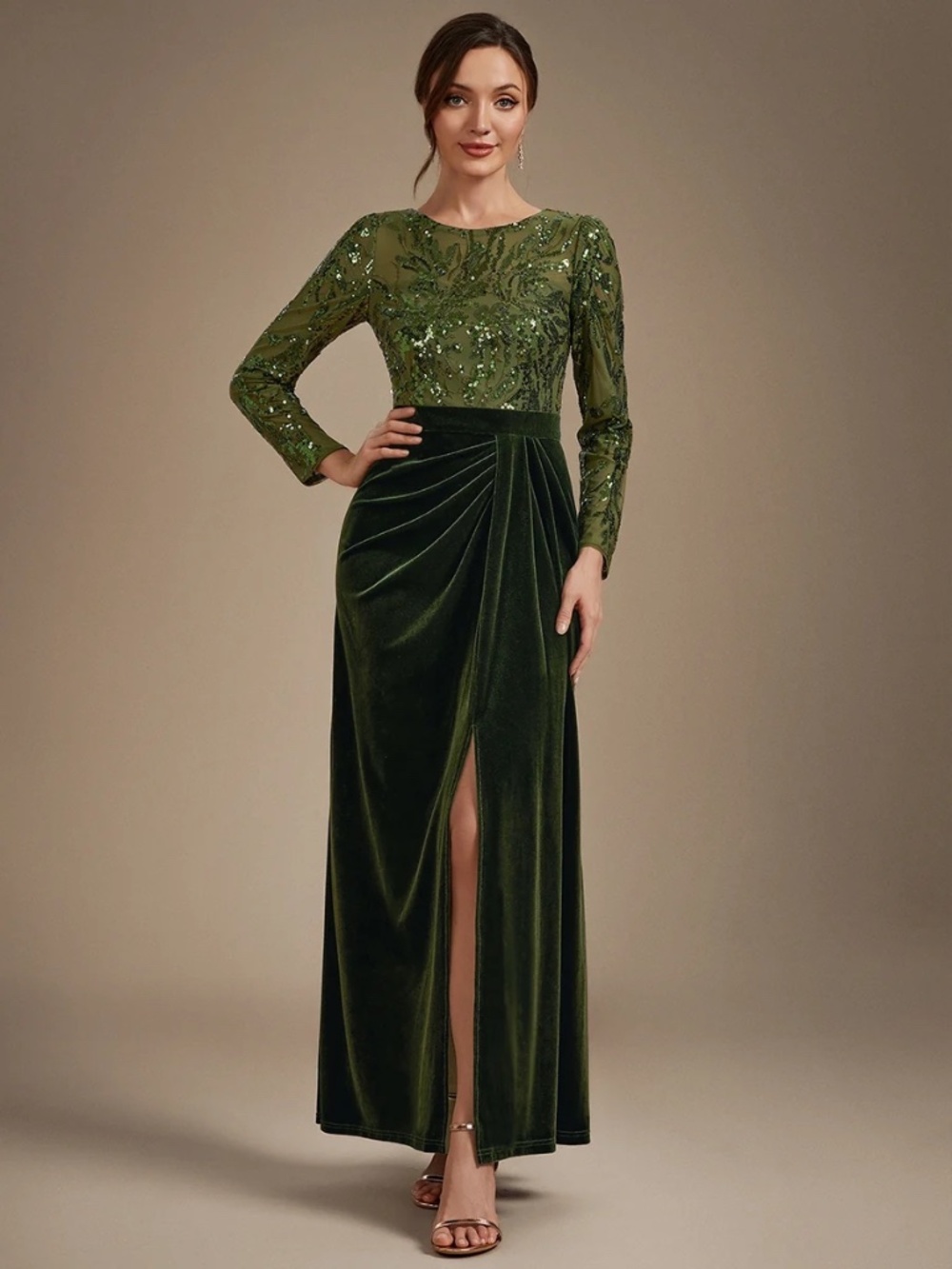 Velvet Mesh Dress (Size XL)